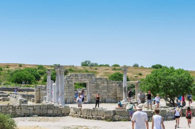 Eski şehrin kalıntıları.