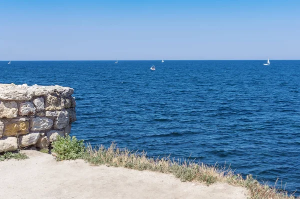 Вид Черное Море Крымского Побережья — стоковое фото