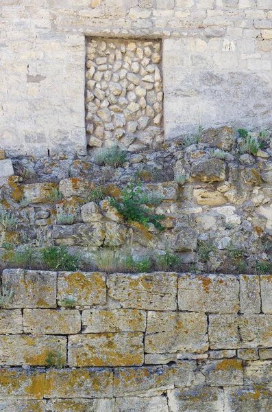 Fragmento Parede Pedra Cidade Antiga — Fotografia de Stock