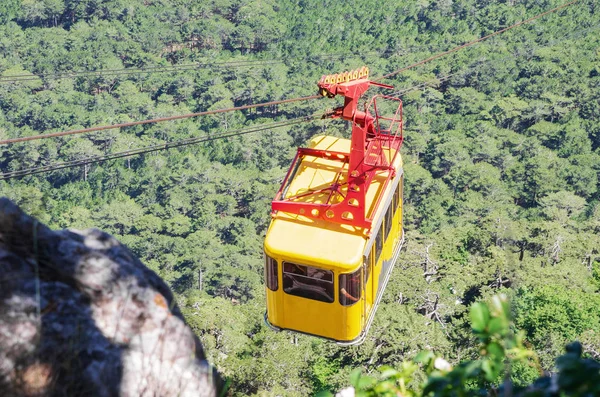 Seilbahn Hoch Über Dem Wald Republik Krim 2018 Seilbahnunglück Petri — Stockfoto