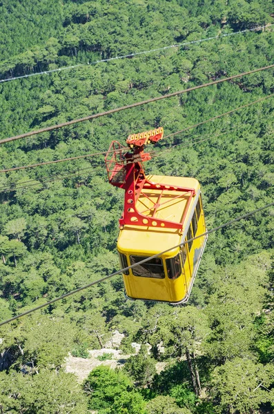 Seilbahn Hoch Über Dem Wald Republik Krim 2018 Seilbahnunglück Petri — Stockfoto