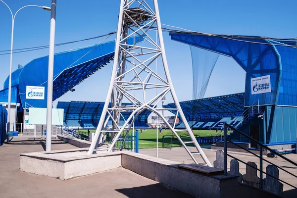 Estádio Futebol Gazovik Orenburg Rússia Abril 2019 Treinamento Clube Futebol — Fotografia de Stock