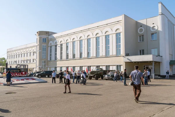 Vlakovém Nádraží Orenburg Rusko Květen 2019 Zadní Fasáda Nové Budovy — Stock fotografie