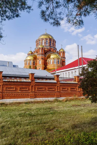 Santísima Trinidad Simeón Monasterio Misericordia Saraktash Rusia Octubre 2020 Catedral —  Fotos de Stock