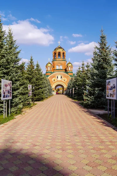 Santísima Trinidad Simeón Monasterio Misericordia Saraktash Rusia Octubre 2020 Iglesia —  Fotos de Stock