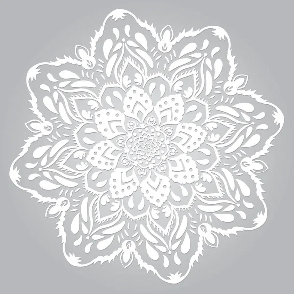 Hint süsleme mandala güzel vektör el çekilmiş