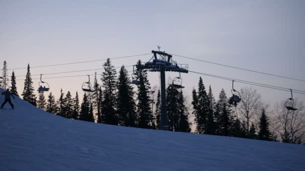 Extrémní Snowboarding Lyžování — Stock video