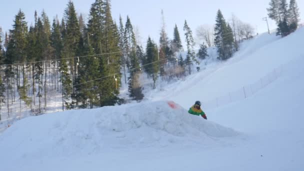 Snowboard Extremo Esquí — Vídeos de Stock