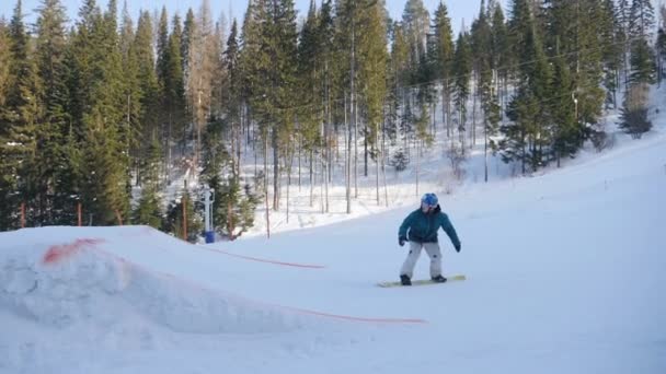 Snowboard Extremo Esquí — Vídeos de Stock