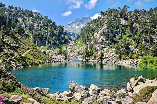 Sjön Pyrenéernas Natur Park — Stockfoto