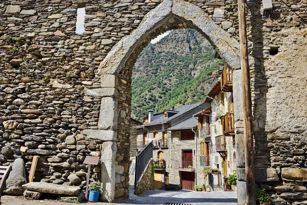 Escalo Aldeia Fortificada Catalunha — Fotografia de Stock