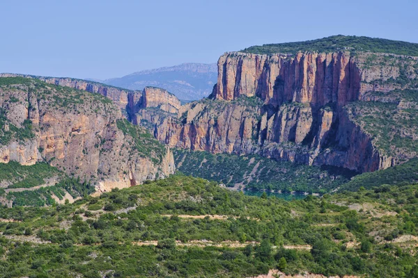 Οροσειρά Του Montsec Στο Λέιδα Της Καταλονίας — Φωτογραφία Αρχείου