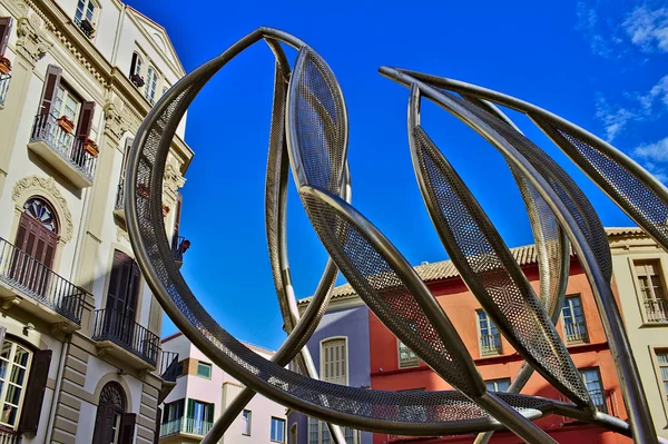 Talet Torget Stadens Historiska Centrum Malaga Spanien — Stockfoto