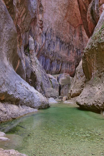 Natural environment of El Parrizal in Beceite village — Stock Photo, Image