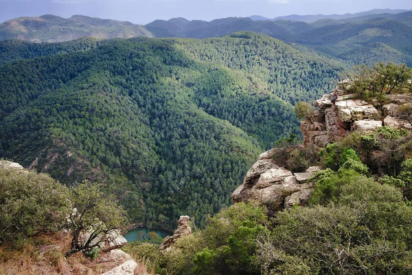 Paisaje rocoso del bosque mediterráneo — Foto de Stock