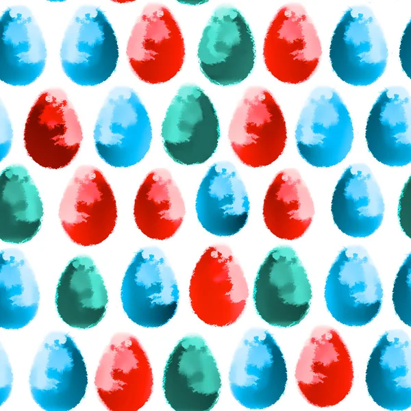 Иллюстрация Бесшовного Образца Пасхального Яйца — стоковое фото