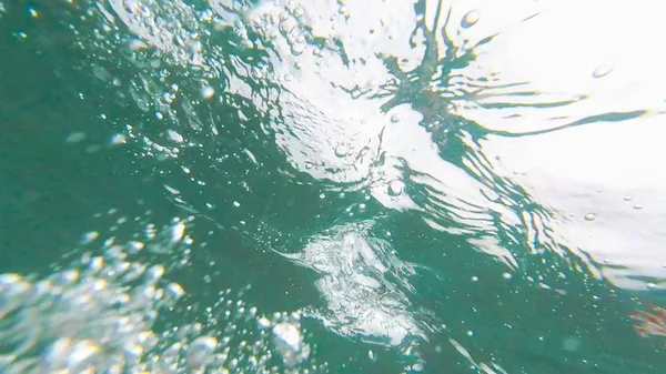 Photo Mer Sous Marine Avec Bulles Été — Photo