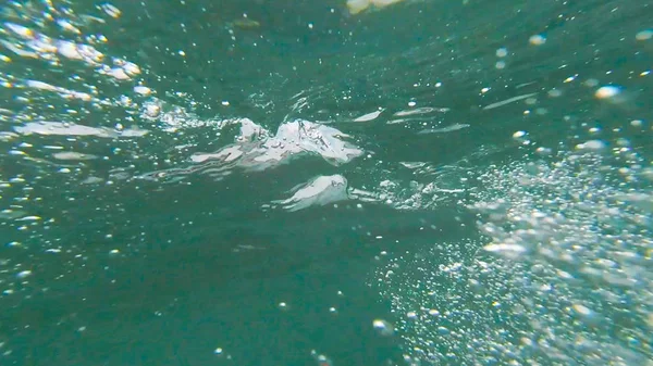 Photo Mer Sous Marine Avec Bulles Été — Photo