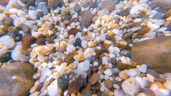 Foto Unterwasserboden Des Schwarzen Meeres Mit Steinen Und Kieseln Sommer — Stockfoto