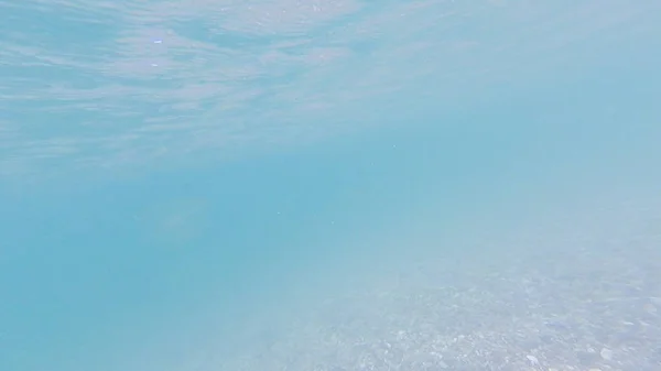 Foto Fundo Subaquático Mar Negro Com Pedras Seixos Verão — Fotografia de Stock