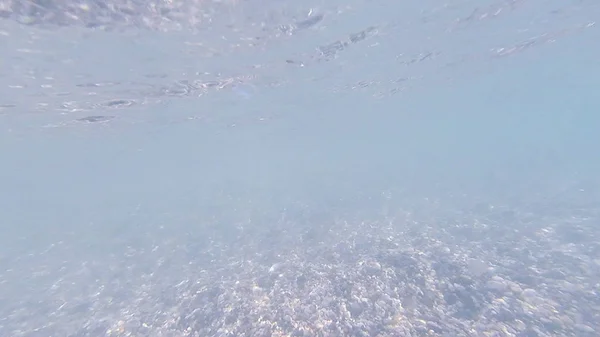 Фото Подводного Дна Черного Моря Камнями Галькой Летом — стоковое фото