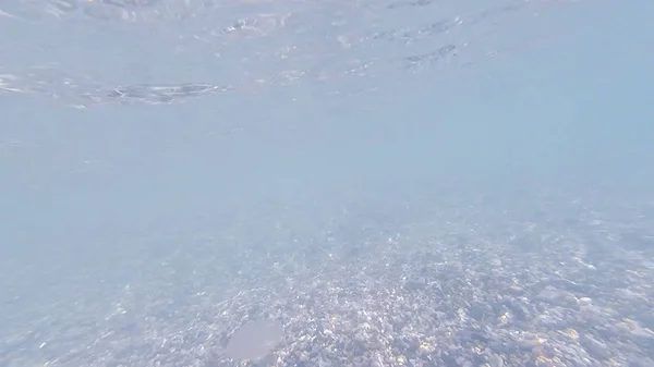 Φωτογραφία Υποβρύχια Κάτω Από Μαύρη Θάλασσα Πέτρες Και Βότσαλα Καλοκαίρι — Φωτογραφία Αρχείου