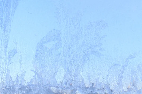 Морозні Візерунки Замороженій Льодовій Коробці Рано Вранці — стокове фото