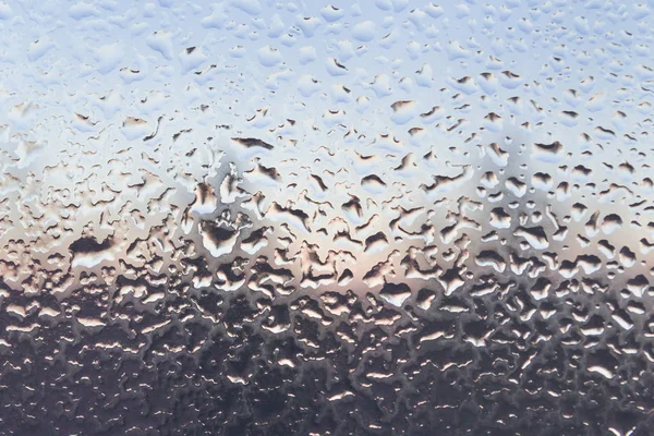 Gotas Congeladas Janela Inverno Gelada Modelada — Fotografia de Stock