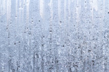 Sabahın erken saatlerinde bir donmuş buz soğuk desenleri kutu