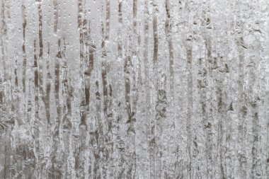 Sabahın erken saatlerinde bir donmuş buz soğuk desenleri kutu