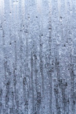 Sabahın erken saatlerinde bir donmuş buz soğuk desenleri kutu