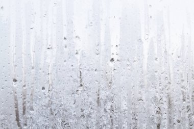 Sabahın erken saatlerinde bir donmuş buz soğuk desenleri kutu