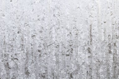 Sabahın erken saatlerinde bir donmuş buz soğuk desenleri kutu