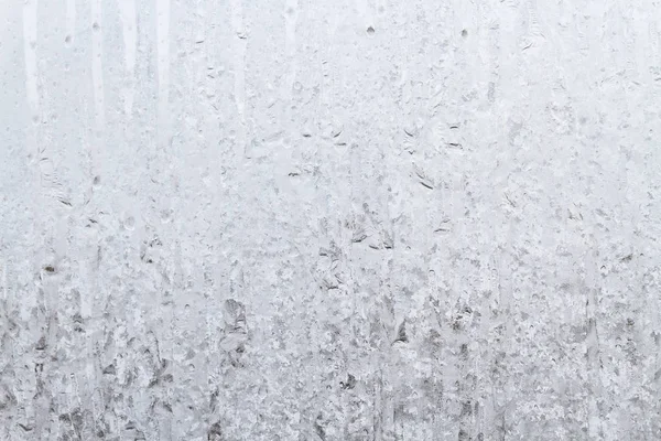 Frostige Muster Auf Einer Gefrorenen Eisbox Frühen Morgen — Stockfoto