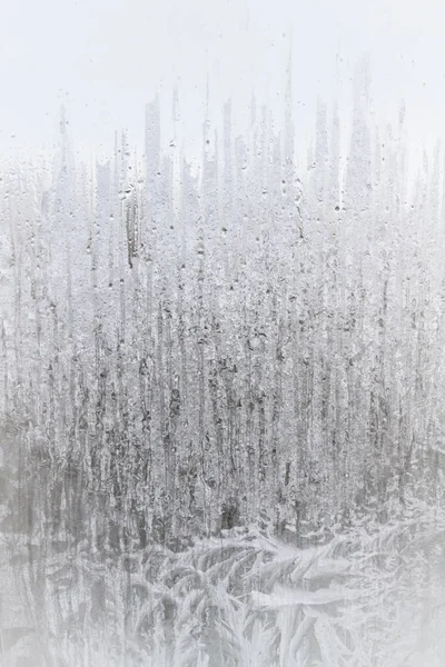 Sabahın Erken Saatlerinde Bir Donmuş Buz Soğuk Desenleri Kutu — Stok fotoğraf
