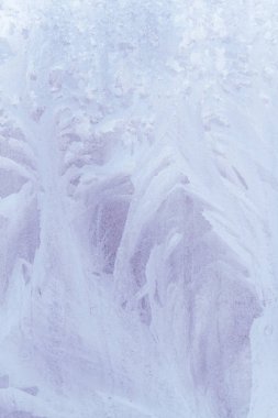 Sabahın erken saatlerinde bir donmuş buz soğuk desenleri kutu