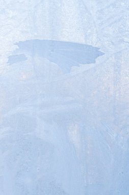 Sabahın erken saatlerinde bir donmuş buz soğuk desenleri kutu