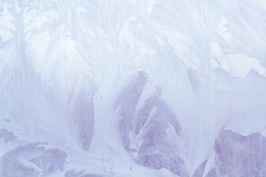 Sabahın erken saatlerinde bir donmuş buz soğuk desenleri kutu