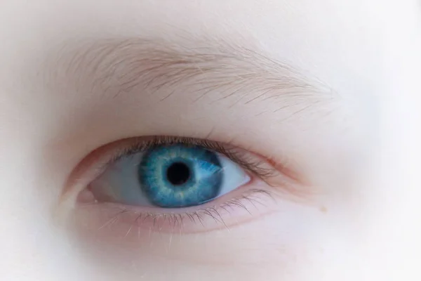 Bebé Azul Hermoso Ojos Melancólicos Niño —  Fotos de Stock