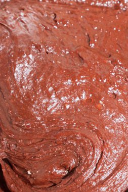 Hazırlanan hamur tatlı çikolata kek pişirme önce için