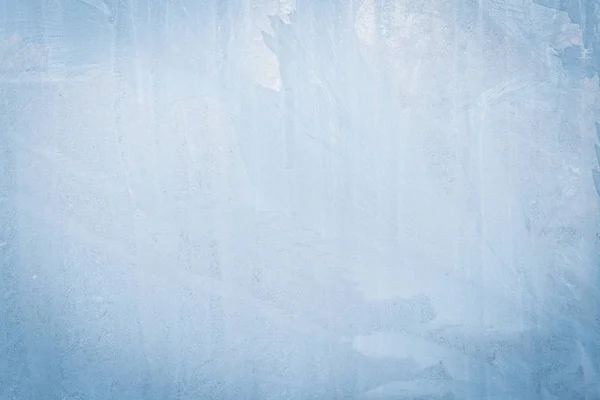 Patrones helados en una caja de hielo congelada por la mañana temprano —  Fotos de Stock