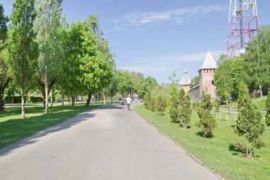 Smolensk güneşli bir bahar.