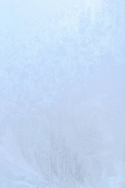 Frostiga mönster på en frusen is box tidigt på morgonen — Stockfoto