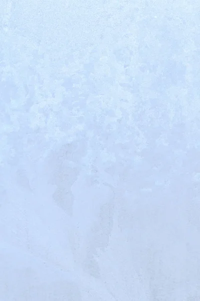 Frostige Muster auf einer gefrorenen Eisbox am frühen Morgen — Stockfoto