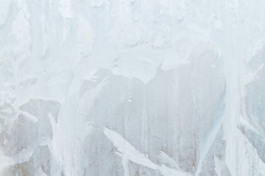 Sabahın erken saatlerinde bir donmuş buz soğuk desenleri kutu