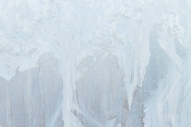 Sabahın erken saatlerinde bir donmuş buz soğuk desenleri kutu