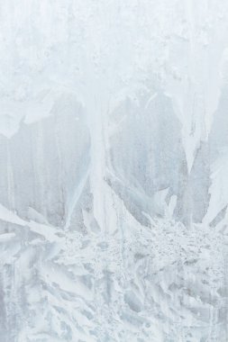 Sabahın erken saatlerinde bir donmuş buz soğuk desenleri kutu