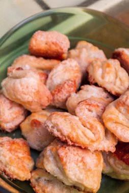 Hazır köy peyniri bisküvi şeker serpilir bir 