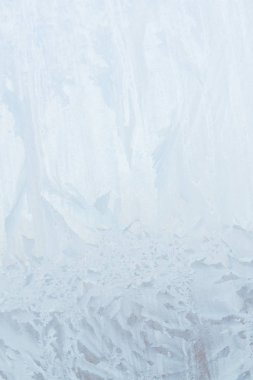 Sabahın erken saatlerinde bir donmuş buz soğuk desenleri kutu