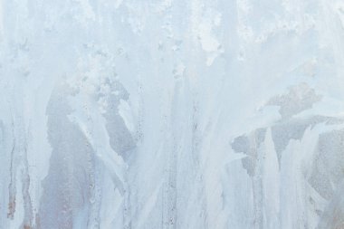 Sabahın erken saatlerinde bir donmuş buz soğuk desenleri kutu